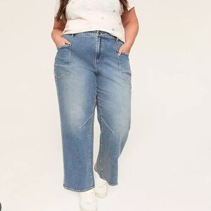 Lane Bryant relaxed straight fit ankle jean women’s size 24 cotton blend NWT